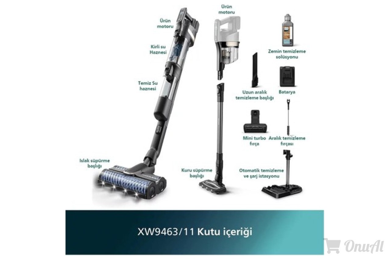 Hepsiburada - Philips 9000 Serisi Aquatrio Kablosuz Dikey Süpürge, Otomatik Temizleme Ve Şarj İstasyonu​, Aquaspin Başlık, Powercyclon İndirimi