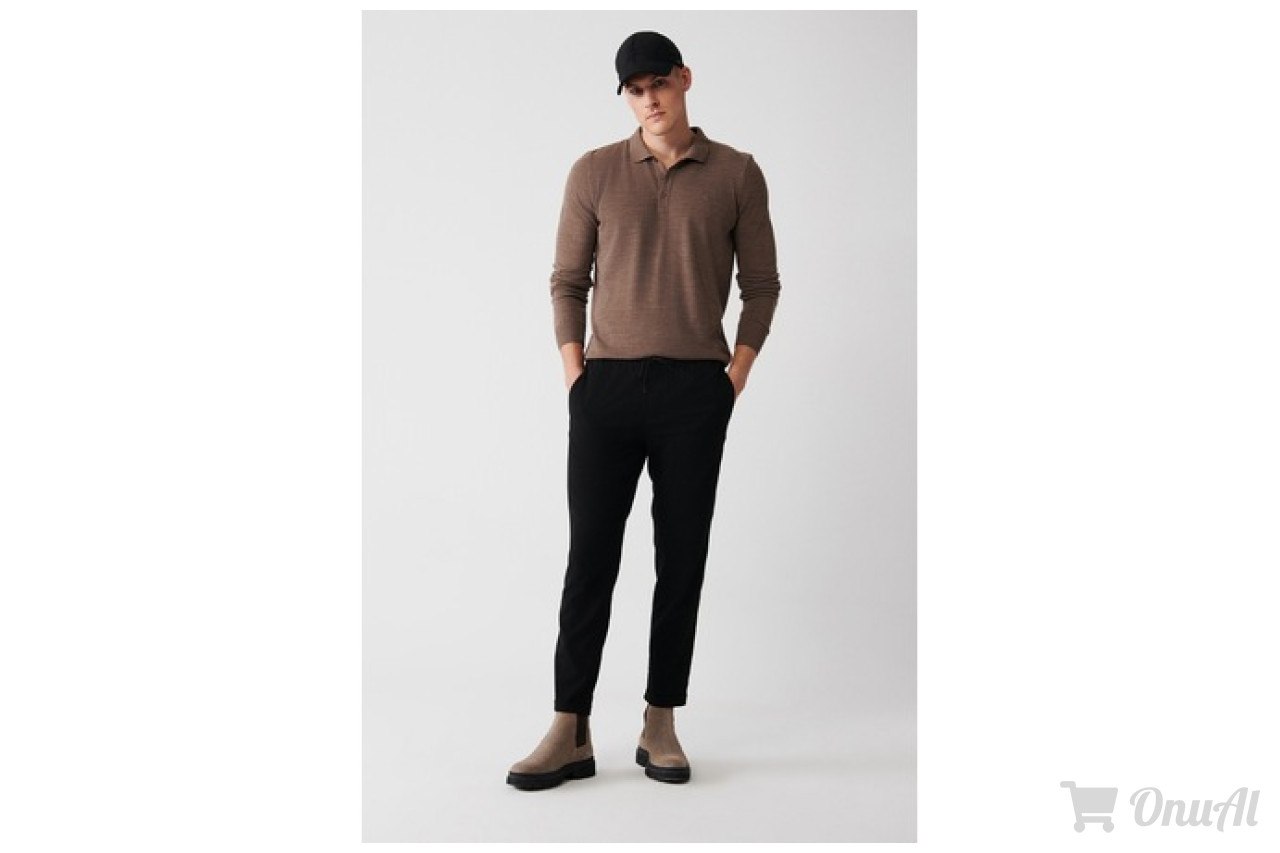 N11 - Avva Relaxed Jogger Erkek Pantolon Siyah E003000 İndirimi
