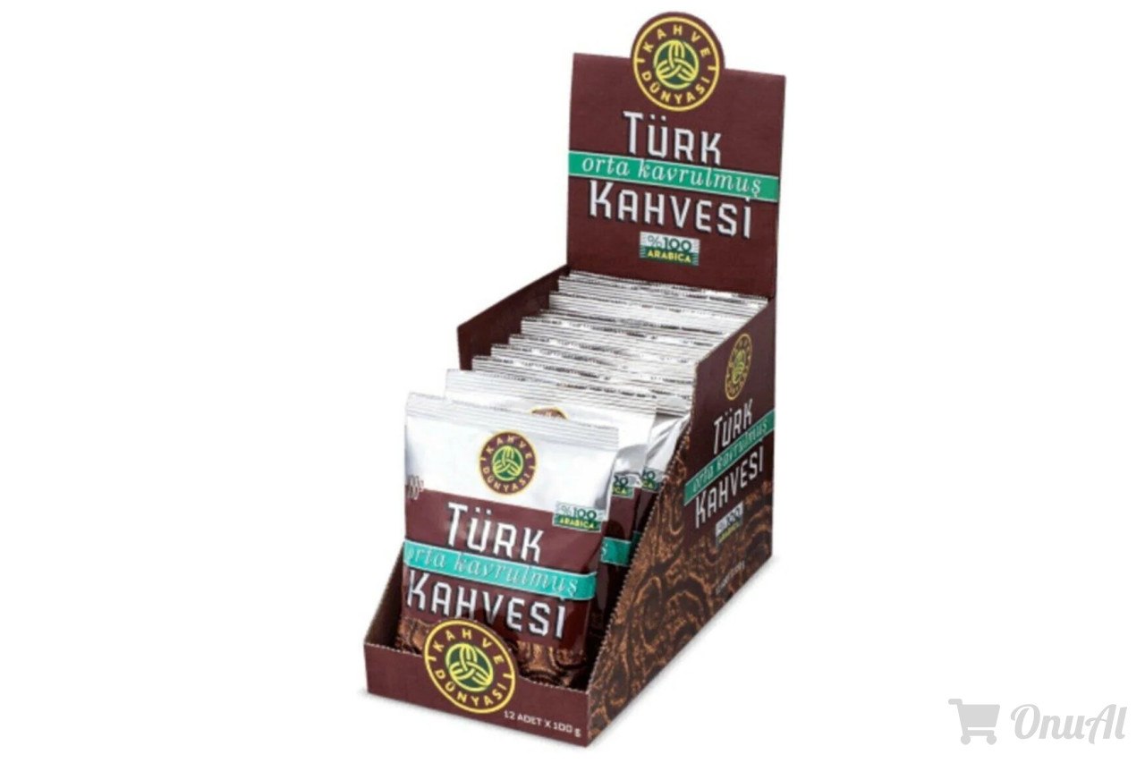 Trendyol - Kahve Dünyası Orta Kavrulmuş Türk Kahve 100 Gr 12'Li Paket İndirimi